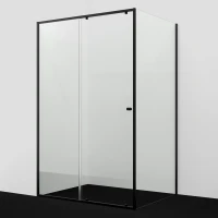 Душевой уголок WasserKRAFT Dill 61S34 130x100 см, профиль черный матовый, стекло прозрачное