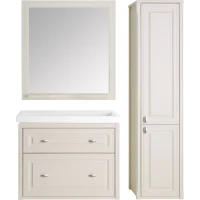 Комплект мебели бежевый матовый 81 см ASB-Woodline Кастелло