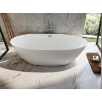 Акриловая ванна Ceruttispa Greta CT10517 168x80 см, отдельностоящая, белый матовый