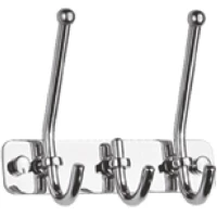 Планка с крючками D-Lin D201854-3 для ванны, хром