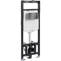 Инсталляция для унитаза WasserKRAFT Alme 15 15TLT.010.ME.PB03 с кнопкой смыва, черный глянец