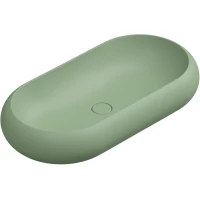 Раковина-чаша GSG Petra PELAV80031 80x42 см, накладная, зеленый матовый