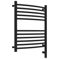 Полотенцесушитель электрический 600x500 черный матовый МЭМ правый, перемычка выгнутая Сунержа Богема 3.0 31-5803-6050
