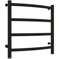 Полотенцесушитель электрический 500x500 черный матовый МЭМ левый Сунержа Галант 4.0 31-0830-5050