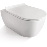 Унитаз подвесной SSWW NC2019 с сиденьем микролифт, белый