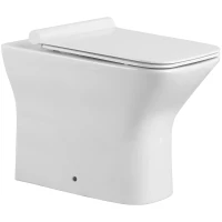 Приставной безободковый унитаз с сиденьем микролифт Agger AT02200