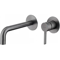 Смеситель для раковины Splenka S221.11.09 встраиваемый, графит матовый