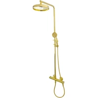 Душевая система Migliore Velvet Lux 36484 208 мм, со смесителем, золотой