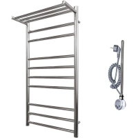 Полотенцесушитель электрический Point Аврора с полкой П9 PN10150PE 1000x532, ТЭН левый/правый, хром