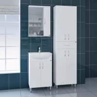 Комплект мебели белый глянец 51 см Санта Сити 201068 + YYUT50 + 101100