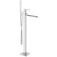 Смеситель напольный для ванны Remer Qubika Cascata QC08