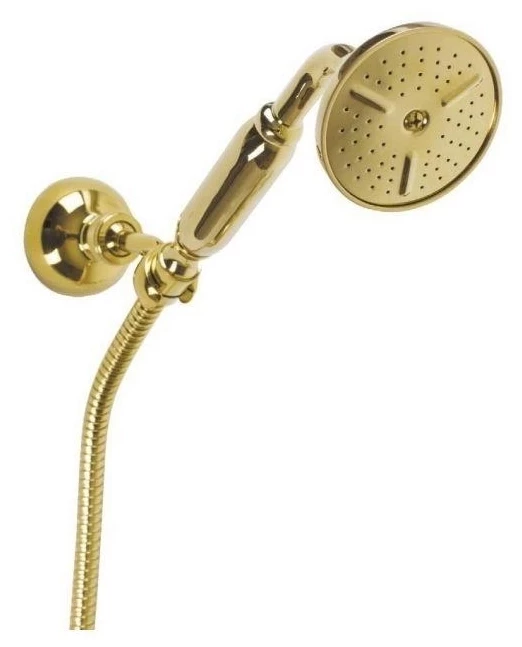 Ручной душ со шлангом 150 см золото 24 карат, ручка металл Cezares CZR-KD-03/24-M