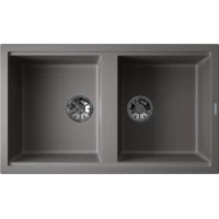 Кухонная мойка Omoikiri Natceramic Kitagawa 86-2-GR 4993491 86x51 см, ленинградский серый