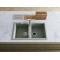 Кухонная мойка Artceramic Omoikiri Kitagawa 86-2-GR ленинградский серый 4993491 - 3