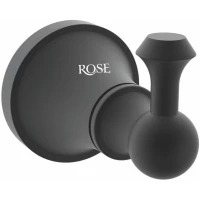 Крючок Rose RG1911H для ванны, черный матовый