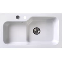 Кухонная мойка Belux SG-REC-HALF-8045 белый кварц 4810924266606