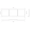 Экран под ванну 179,5x52 см белый глянец Onika Одио 518011 - 6