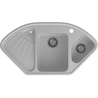 Кухонная мойка GranFest Corner 1040E 103,9x56 см, серый