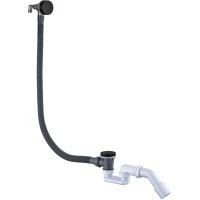 Слив-перелив для ванны Boheme 631-SGM автомат с наполнением, графит глянец