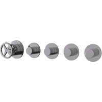 Смеситель для ванны Remer Chrono CH98D4P встраиваемый, хром