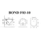 Подвесной безободковый унитаз с сиденьем микролифт Bond Oval F03-10 - 10