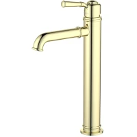 Смеситель для раковины Aquatek Классик AQ1504PG без донного клапана, золотой