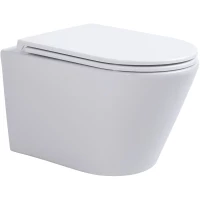 Унитаз подвесной Avimano Intuition 1001060 безободковый, с сиденьем микролифт, белый глянец