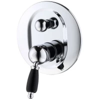 Смеситель для ванны Caprigo Adria Uno Black Edition 02B-551-crm 