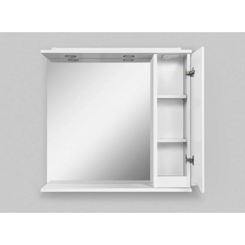 Зеркальный шкаф 80x75 см белый глянец R Am.Pm Like M80MPR0801WG