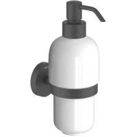 Дозатор для жидкого мыла Aquatek Бетта AQ4605MB настенный, черный матовый