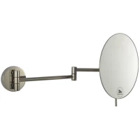 Зеркало косметическое Boheme 508-SGM с 3x увеличением, настенное, графит глянец