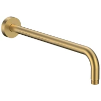 Кронштейн для верхнего душа AQUAme AQM8702BG 380 мм, настенный, золотой матовый