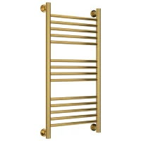 Полотенцесушитель водяной 800x400 перемычка выгнутая золотой Сунержа Богема+ 03-0221-8040