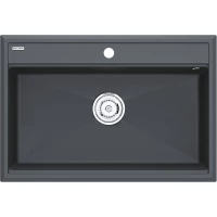 Кухонная мойка Paulmark Stepia PM117551-AN 75x51 см, антрацит