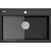 Кухонная мойка Paulmark Stepia PM117551-AN 75x51 см, антрацит