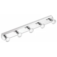 Планка с крючками WasserKRAFT K-1075  для ванны, хром