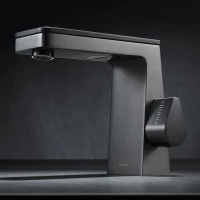 Смеситель для раковины Black & White 7750GM CoolStart, оружейная сталь матовый