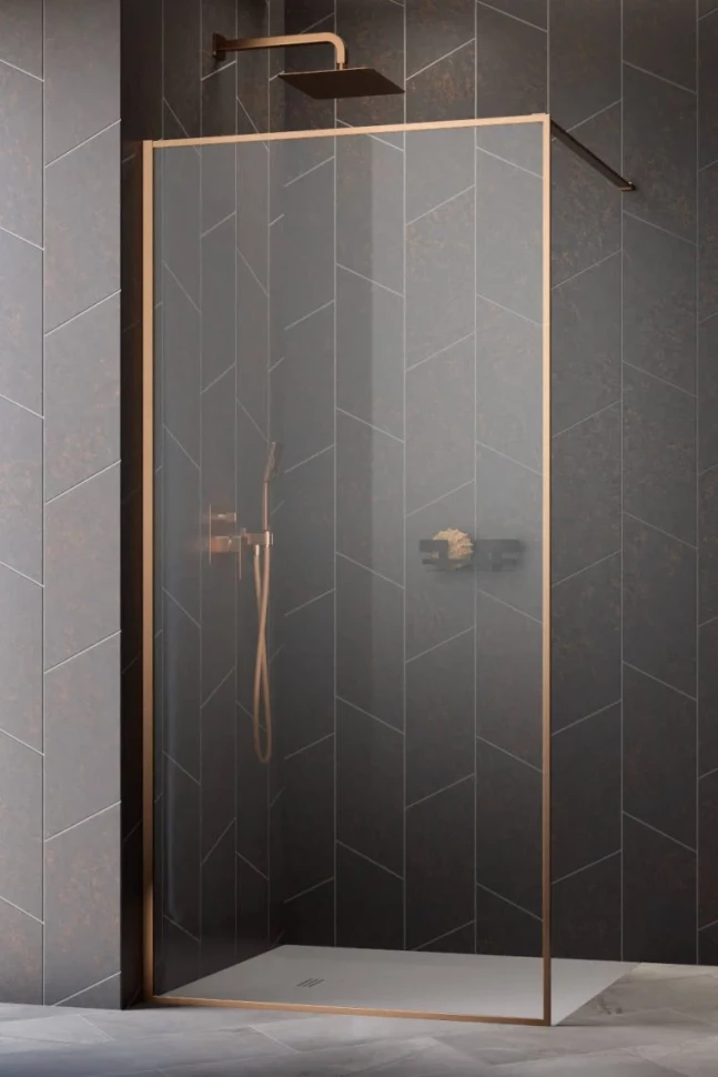 

Душевая перегородка Radaway Modo F Brushed Copper II 110 10409114-93-01 профиль медь матовая, стекло прозрачное