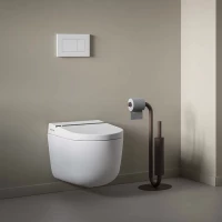 Электронный унитаз-биде подвесной Artceram Hype KHYV001 05 00 безободковый, с сиденьем микролифт, белый матовый