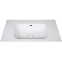 Раковина Armadi Art Vallessi 838-080-W без отв 80x46 см, накладная, белый матовый