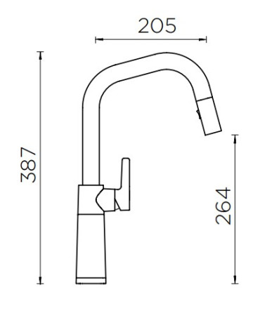 Смеситель для кухни Schock SC-530-D хром/магма 710479