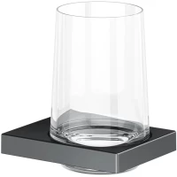 Стакан для зубных щеток KEUCO Edition 11 11150139000 настенный, черный хром матовый