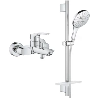 Смеситель для ванны Grohe Eurosmart 33300003 + 26591000