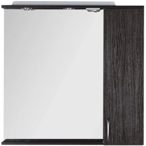 Изображение товара зеркальный шкаф 100x87 см с подсветкой венге aquanet донна 00169185