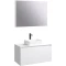 Комплект мебели белый глянец 100 см Aqwella 5 Stars Mobi MOB0110W + MOB0710W + 4640021064269 + SM0210 - 1