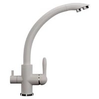 Смеситель для кухни с подключением к фильтру Ulgran белый U-017-331