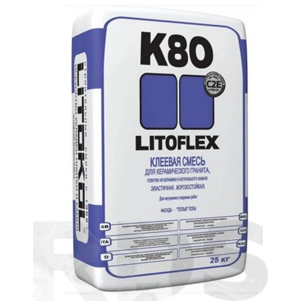 Клей Litokol клеевая смесь для плитки LITOFLEX K80 25 кг. клей litokol клеевая смесь для плитки superflex k77 5 кг