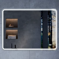 Зеркало Vincea VLM-3VC1007-2 100x70 см, с LED-подсветкой, сенсорным выключателем, диммером, антизапотеванием