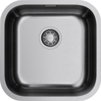 Кухонная мойка Omoikiri Omi 44-U/I Quadro IN 4993494 44,5x44,5 см, нержавеющая сталь