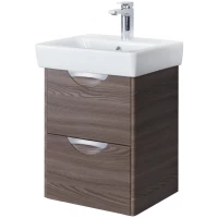 Тумба с раковиной дуб макиато 50 см Акватон Сильва 1A2117K1SIW50